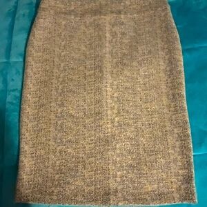 Soho Apparel Textured Gray Pencil Skirt